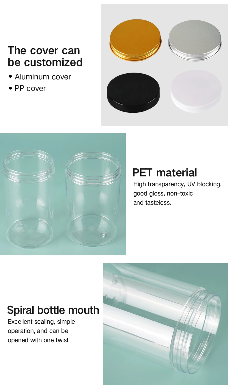 50g 100g 120g 150g Food Grade Pet Container Plastic Jars