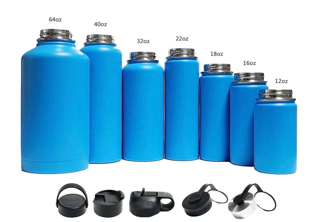 Hydro Gv024 32oz Stainless Steel Reusable Water Bottle Hydro Vacuum Insulated Flask with Leakprood Lid