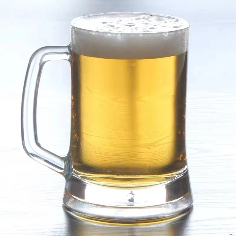 Lead-Free 660 Ml with a Handle Beer Large Thick Lead-Free Glass Mug