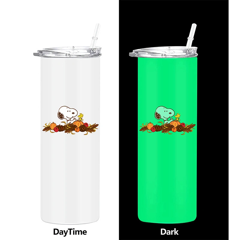 Amazon Hot Sale Ready to Ship Sublimation Tumbler Straight with Straw Stainless Steel Cup 20oz Skinny Tumbler
