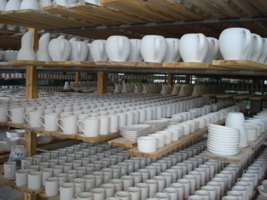 Caneca em branco para viagem de café em porcelana cerâmica branca por atacado caneca branca completa de alta qualidade 11 onças caneca de sublimação com alça
